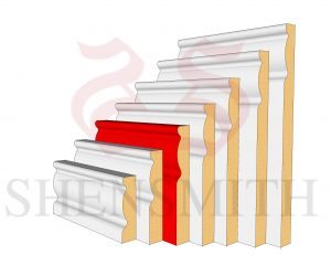 2107 MDF Skirting Board 119mm