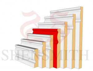 2107 MDF Skirting Board 144mm