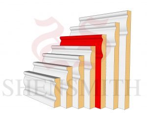 2107 MDF Skirting Board 168mm
