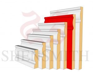 2107 MDF Skirting Board 194mm