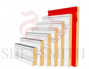2107 MDF Skirting Board 219mm