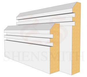 45 Rebated 2 MDF Skirting Board