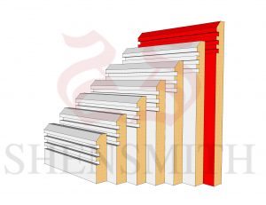 45 Rebated 3 MDF Skirting Board 219mm