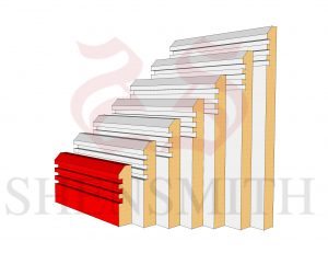 45 Rebated 3 MDF Skirting Board 68mm