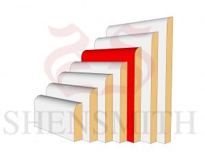 Bullnose MDF Skirting Board 168mm