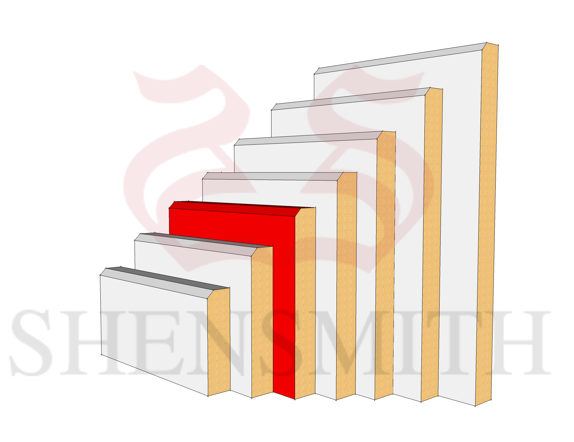 Edge 2 MDF Skirting Board 119mm