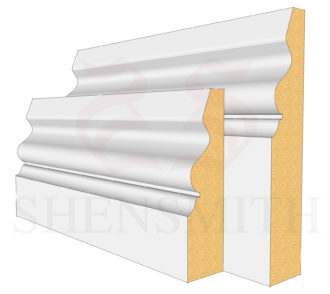 Ogee 4 MDF Skirting Board