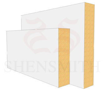 Square edge Profile Skirting Board