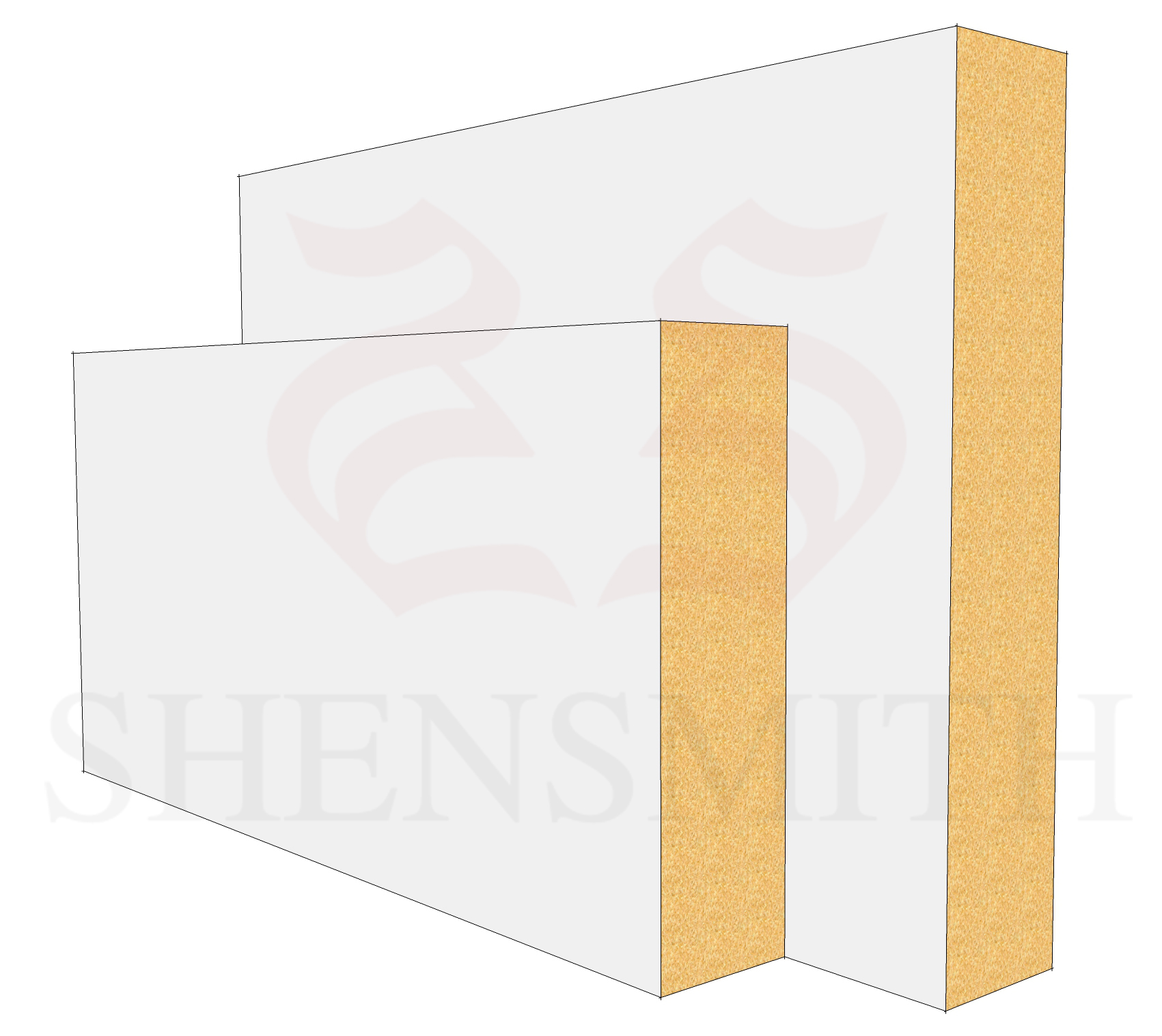 MDF Square Edge 14 x 2700mm Various Heights Skirting & Architrave Boards 
