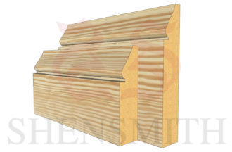 1898 profile Pine Skirting Board