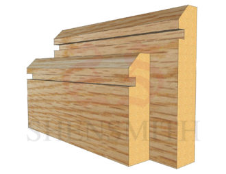 45 rebated 1 Oak Skirting Board