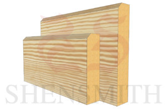 EDGE 2 profile Pine Skirting Board