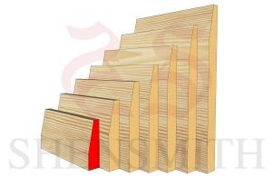 bevelled 68mm Pine Skirting Board