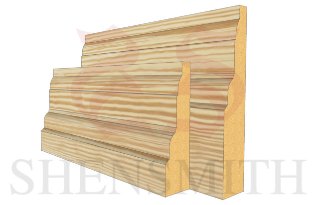 castle profile Pine Skirting Board