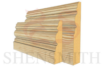 devon profile Pine Skirting Board