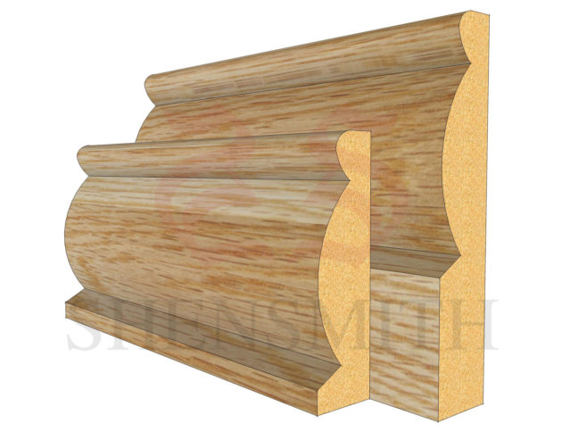 domed Oak Skirting Board