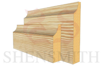 edge profile Pine Skirting Board