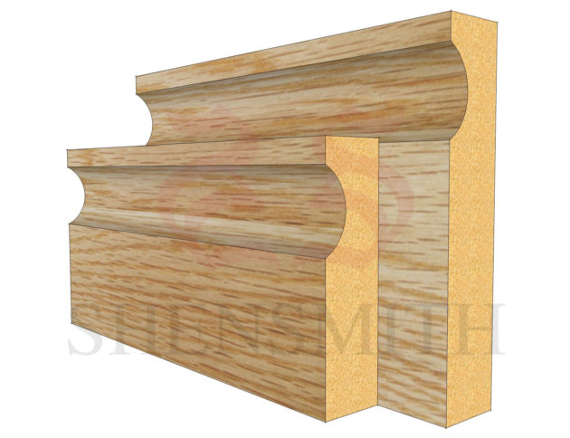 modern Oak Skirting Board