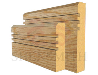 modern 2 Oak Skirting Board