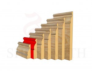 ogee 94mm Oak Skirting Board