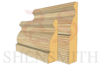 ogee profile Pine Skirting Board