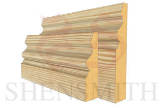 ogee 4 profile Pine Skirting Board