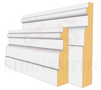 Reeded 1 Profile Skirting Board