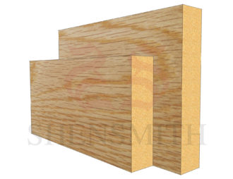 square edge Oak Skirting Board