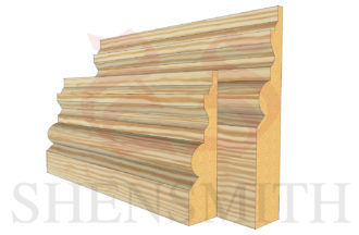 tudor profile Pine Skirting Board