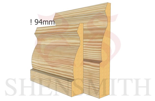 Large Ogee Skirting Board from SkirtingBoards.com Thumb