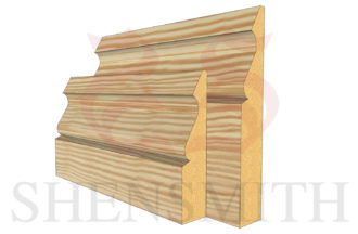 Ogee 3 Pine Skirting Board thumb