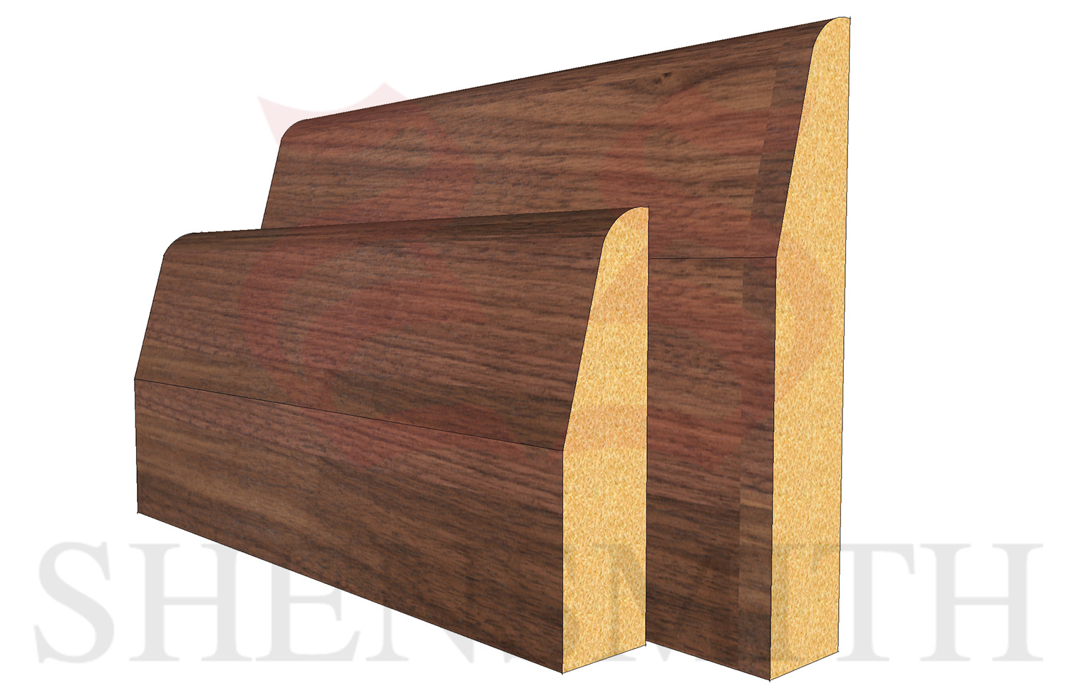 chamfered walnut