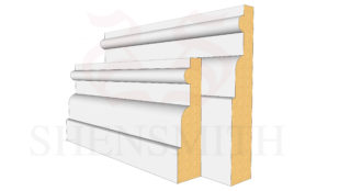 Reeded 1 Beech Skirting Board