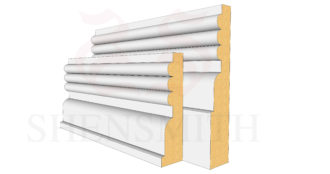 Reeded 3 Beech Skirting Board
