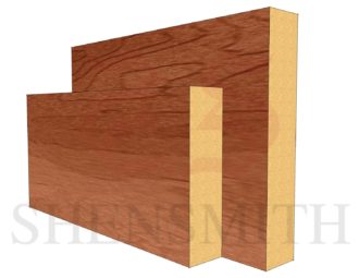 Square Edge Cherry Skirting Board