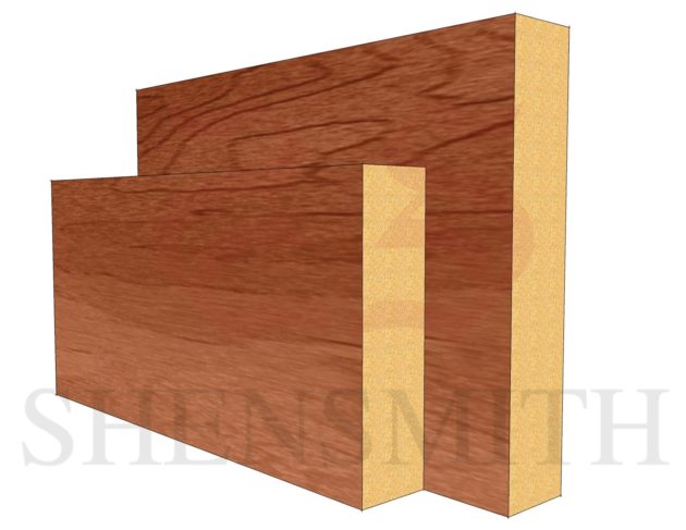 Square Edge Cherry Skirting Board