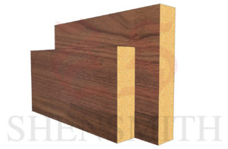 Square Edge Walnut Skirting Board