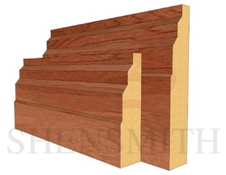 Stepped Cherry Skirting Board